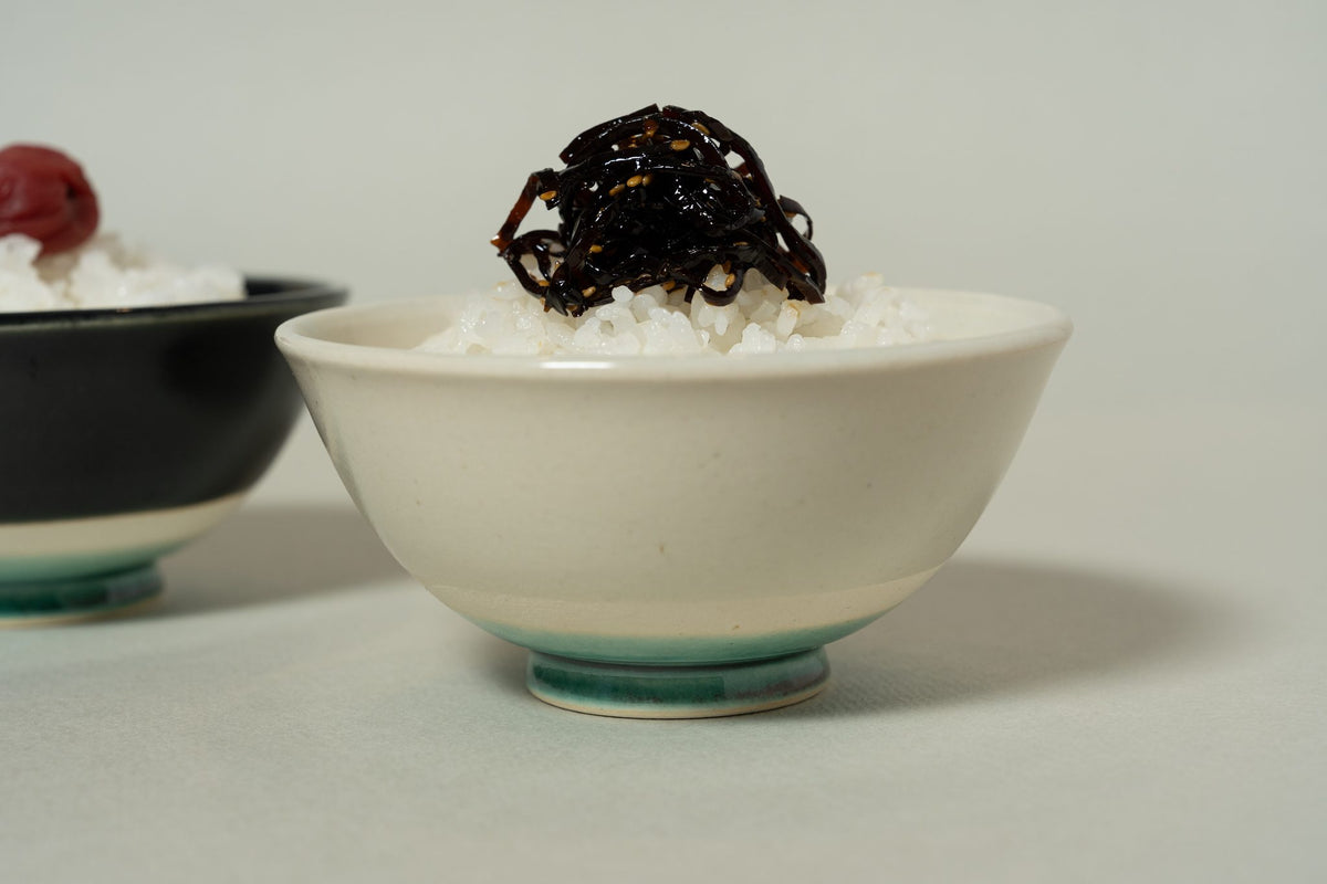 かけわけ飯碗 古染 美濃文山窯 11